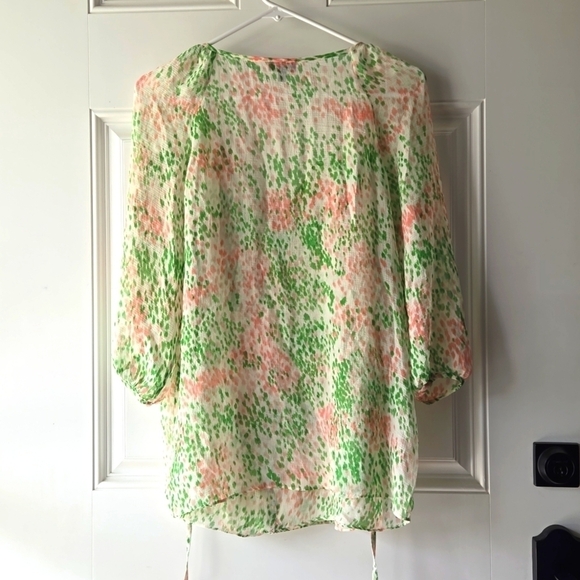Talbots 100% Silk Sheer Blouse - Picture 5 of 7